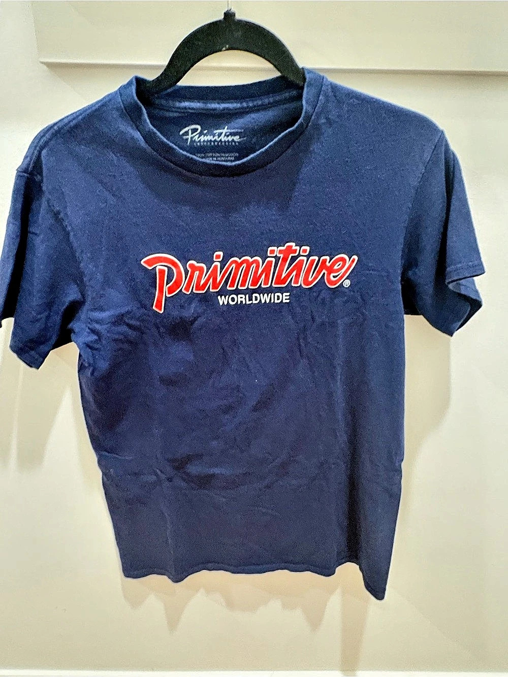Primitive Men'Small Cotton Graphic Tee in Blue Size Small Like New